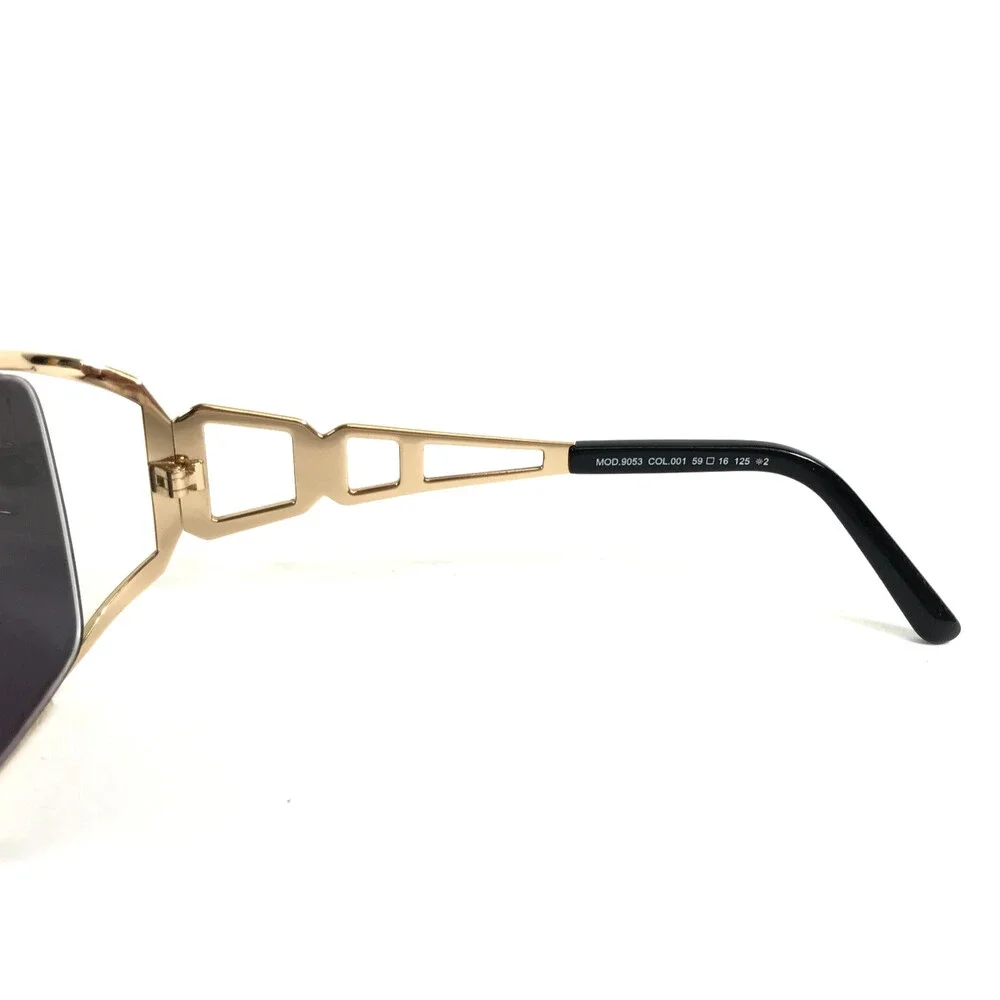 Cazal Sunglasses MOD.9053 COL.001 Black Gold Frames w/ Dark Gray Lenses
